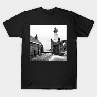 St Mathieu chapel and lighthouse in winter T-Shirt